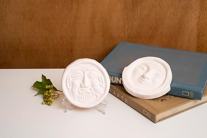 Air Purifying Healing Ceramic Object-Ancient Korean Demon Hunter's Face Roof Tile-Silla's Smile Face Ceramic Home Décor-Air Purifying Effects, Eliminates Bad Odors, Humidity Control - Image 7