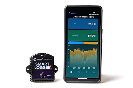Smart Logger V2™ Bluetooth Ambient Temperature & Relative Humidity Data Logger for Home & Industrial Use (1 Pack) - Image 2