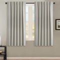 H.VERSAILTEX Blackout Curtains Thermal Insulated Window Treatment Panels Room Darkening Blackout Drapes for Living Room Back Tab/Rod Pocket Bedroom Draperies, 52 x 63 Inch, Ivory/Cream, 2 Panels by HVERSAILTEX