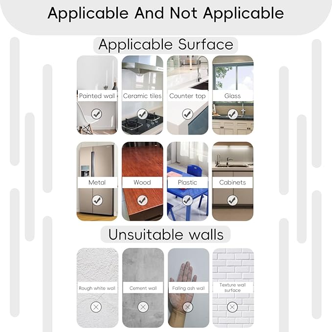 Yootiko Wall Protector Clear Contact Paper Electrostatic Absorption Shelf Protective Film Removable Walls Covering Scratch-Resistant Oil Proof Waterproof Back Splash Protectors (Clear, 15.76INx197IN) - Image 7