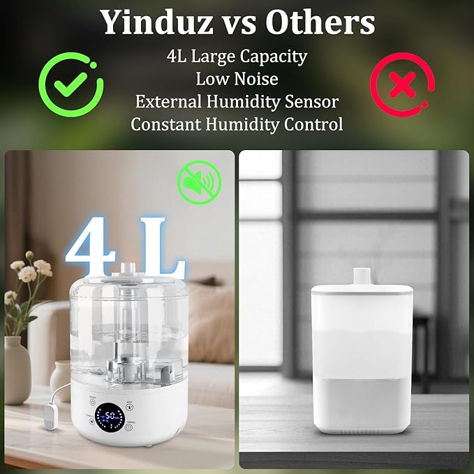 Reptile Humidifier Fogger - 4L Reptile Fogger with Humidity Control Sensor, Timer & 3 Adjustable Mist Levels, Touch & Remote Control, Reptile Mister for Reptiles Amphibians Snake Herps - Image 4