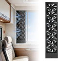 Vertical Window Exhaust Fan for Sliding Windows 5CM Retractable, Adjustable Speed Vertical Vent Fan for Household kitchen Humid and Basements Spaces(Black,17.7-19.7) by Unknown
