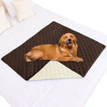 Smiry Waterproof Dog Bed Cover Pet Blanket, Soft Washable Dog Blanket for Furniture Bed Couch Sofa Reversible, Checkered (40"x50", Chocolate/Beige) by Smiry
