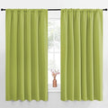 NICETOWN Blackout Curtains for Bedroom, Blackout Curtain Panels, Fresh Green, 1 Pair, 62 by 63-inch, Window Treatment Energy Saving Thermal Insulated Solid Rod Pocket Blackout Drapes/Draperies by NICETOWN