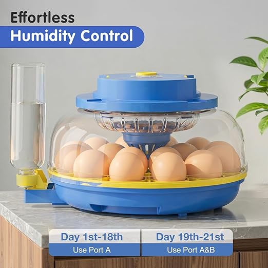 Chicken Egg Incubators for Hatching Eggs, 18 Egg Incubator with Automatic Egg Turning, Digital Control, 2 Egg Trays, Candler & Automatic Water Refill for Chicken Quail Duck Turkey Goose Bird - Image 3
