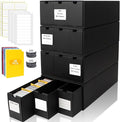 Trading Card Storage Box, Includes 12-600 CT Boxes & 48 Card Dividers, 12000+ Trading Card Organizer for Collectible Card Games, for TCG, MTG, PTCG, Baseball Cards, with Labels & Tapes by QLOUNI