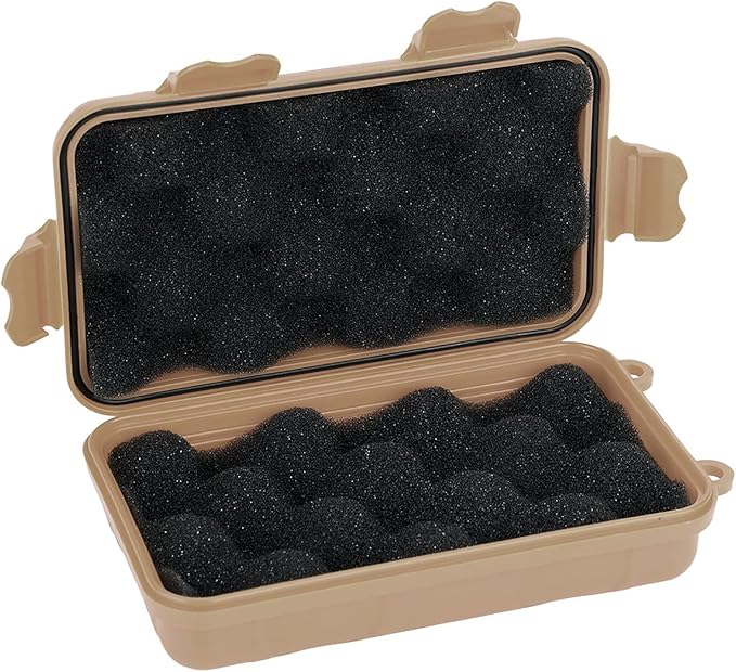 Water - Tight Storage Box | EDC Outdoor Survival Container for Electronics/Fishing Gear/Camping | Particle - Protected & Shock - Absorbing Dry Box with Silicone Gasket, 2 Sizes (Large - Image 3