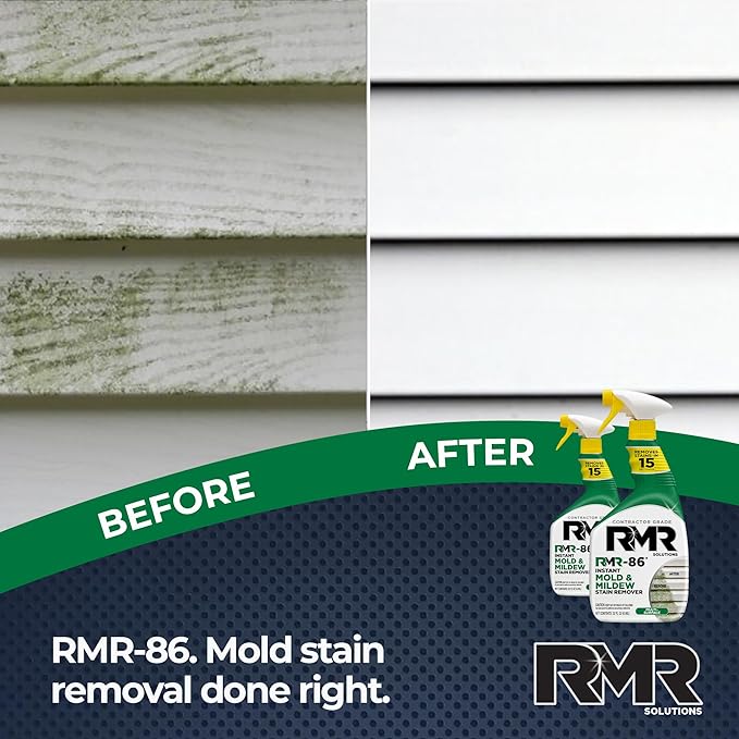 RMR-86 Instant Mold and Mildew Stain Remover Spray - Scrub Free Formula, 2 Pack - 32 oz - Image 4