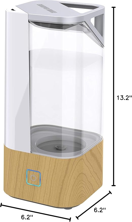 Sharper Image UHS1-SI Ultrasonic Cool Mist Humidifier, 1 Gallon, 2 Settings, Auto Shut-Off, Illuminated Touch Control, Low Water Indicator, Easy Fill Tank, 1.0 Gallon, Ash Woodgrain - Image 8