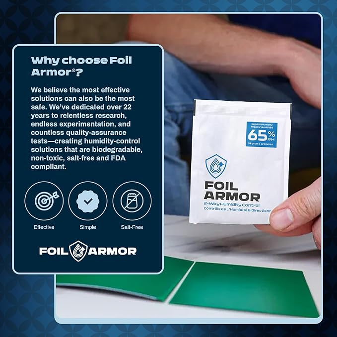Trading Card Flattening Pack, 33g Size for a Small Stack of Cards, 65% RH 2-Way Humidity Control - Trading Card Protectors (33 grams, Pack of 6) - Image 7