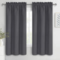 DWCN Blackout Curtains for Bedroom 63 Inch Length 2 Panels Set, Solid Thermal Insulated Energy Saving Rod Pocket Window Treatment Curtains Blackout Drapes (W38 x L63 Inch, Dark Grey) by DWCN