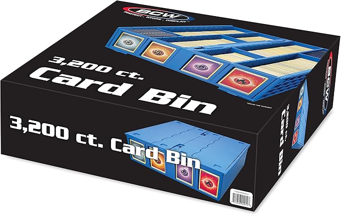 BCW Collectible Card Bin – Blue | Holds 3200 Cards | Includes 4 Dividers | Storage for Pokémon, MTG & Sports Cards - Image 7