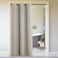 NICETOWN Natural Door Curtain for Doorway Privacy, Curtains 84 Inch Length, Room Divider Curtain Cover, Blackout Temporary Insulated Closet Curtain for Bedroom Closet (1 Panel, 5ft Wide) by NICETOWN
