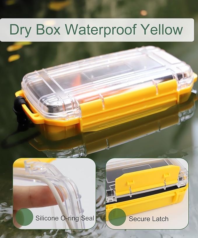 Waterproof Box Dry Box for Kayaking Boat Waterproof Storage Box, Water Tight Container Protective Case 8.5" L x 5" W x 2.8" H - Image 5