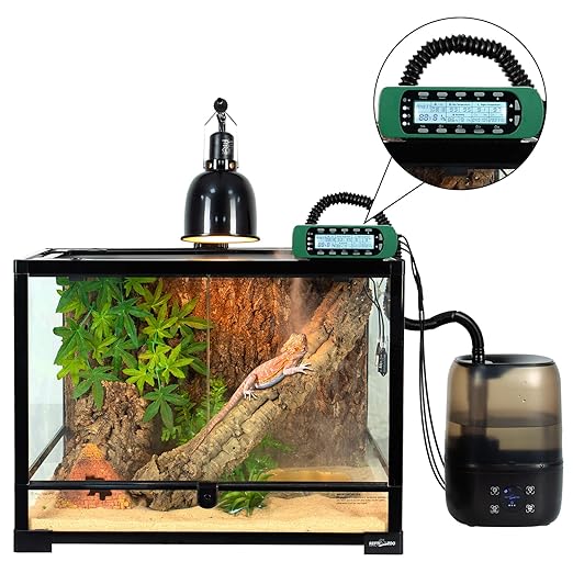 REPTI ZOO Reptile Digital Thermometer Hygrometer Controller for Tank Terrarium - Waterproof Reptile Timer with Thermostat Controller Lighting Timer - Image 7