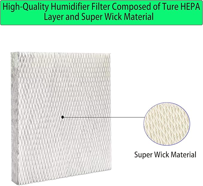 HC22P Replacement Wick Filters for Honeywell Home HE100 HE150 HE220 HE225 HE240 Whole House Humidifiers Pad, Also for Aprilaire 110 220 500 550 (2 Pcs HC22P Replacement Wick Filters) - Image 5