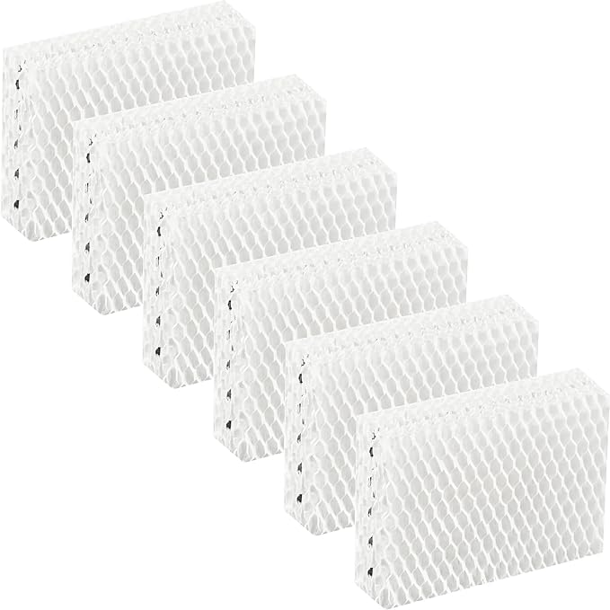 6 Pack WF813 Humidifier Filters Replacement Compatible with Equate EQWF813 PCWF813, Relion RCM832 RCM-832N, Protec RWF813 EQ-2119-UL PCCM-832N Cool Mist Humidifiers Wick Filter, Long-Last by SUNRRA