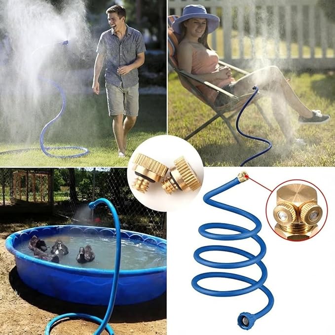 32 Pack- Brass Misting Nozzles For Outdoor Cooling System, 0.012” Orifice (0.3 mm) 10/24 UNC - Image 6
