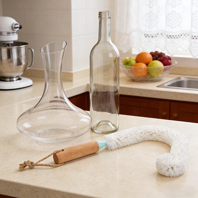 Bendable Bottle Cleaner: Long Foam Brush Cleaning Tool for Vases Decanters Wine Bottles Tall Glassware Wine Goblets Martini Glass Humidifiers 46cm/18.11'' - Image 5
