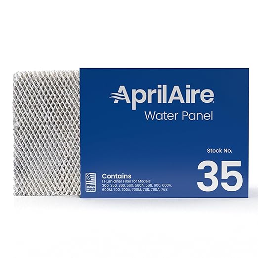 AprilAire 35 Water Panel Humidifier Filter Replacement for AprilAire Whole-House Humidifier Models 300, 350, 360, 560, 560A, 568, 600, 600A, 600M, 700, 700A, 700M, 760, 760A, 768 (Pack of 4) by AprilAire