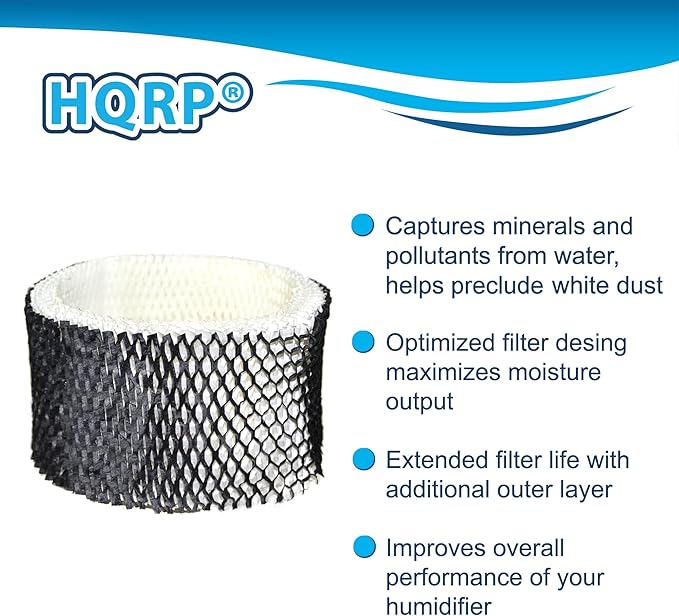 HQRP 2-Pack Wick Filter for White Westinghouse WWHM1230, WWHM1285, WWHM1290, WWHM1600 Humidifiers, WWH620 / WWHM620 Replacement - Image 2