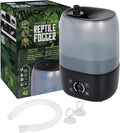 Evergreen Pet Supplies Ultrasonic Reptile Fogger Humidifier - Digital Timer Terrarium Fogger - Dry-Run Protection Automatic Misting System - Tabletop Humidifier for Reptiles - 4L, Black by EvergreenPetSupplies