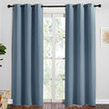 NICETOWN Smoky Blue Blackout Curtains 84 inches Length for Living Room, 2 Panels, 42" Wide, Thermal Insulated Long Drapes for Large Window by NICETOWN