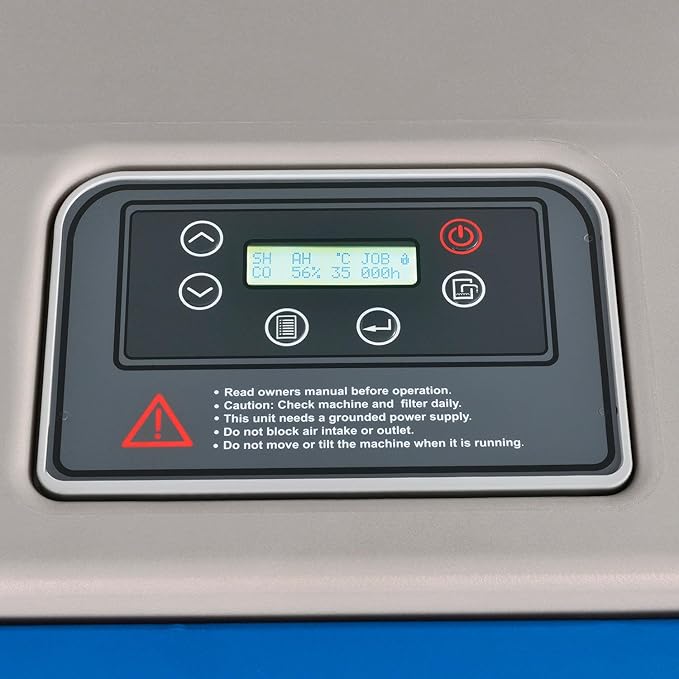Global Industrial Dehumidifier Commercial Grade Low Grain Refrigerant 250 Pint Dehumidifier with Water Pump, 500 CFM, 2500 Sq Ft Coverage, R410A Refrigerant - Image 4