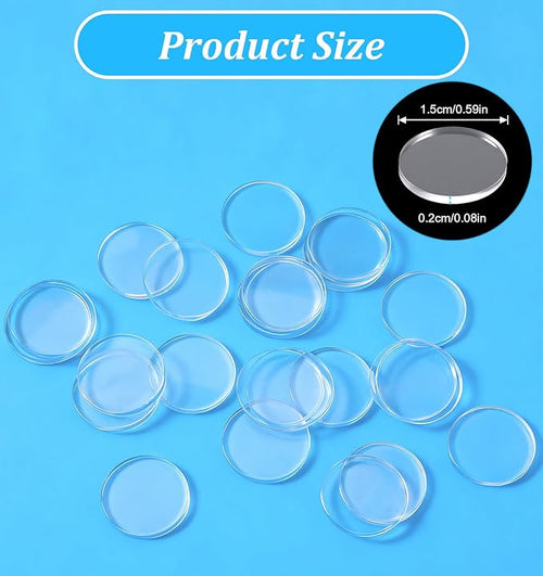 100Pcs Glass Table Top Anti Slip Pads, Clear Rubber Glass Table Top Bumpers Protectors for Tables, Anti Slip Silicone Dots Pads for Glasses Furniture Photo Frames Kitchen Cabinets, 2mm Thickness - Image 2