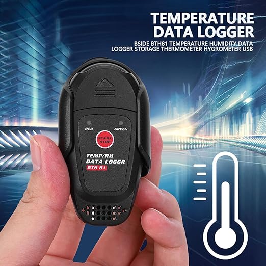 BSIDE BTH81 Digital Thermometer Hygrometer USB Temperature Humidity Data Logger Recorder Storage with LCD Display - Image 6