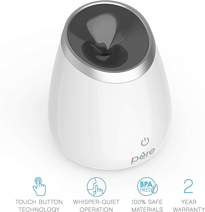 Pure Enrichment PureSpa Deluxe Ultrasonic Aromatherapy Oil Diffuser - 120ml Water Tank, Mood-Boosting Ionizer and Optional Color-Changing Light - Lasts Up to 10 Hours with Auto Safety Shut-Off - Image 2