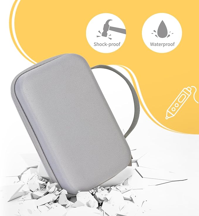 Case Compatible with 3Doodler Start+ Essentials for 3D Pen Set for Kids, Carrying Holder Fit for Printing Pens, Storage Organizer for Printing Filament Refill, Micro-USB Charger (3D-04B-Grey) - Image 4