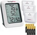 TempPro TP60-3 Digital Hygrometer Indoor Outdoor Thermometer Wireless Temperature and Humidity Gauge Monitor Room Thermometer with 500ft/150m Range Humidity Meter (Previously ThermoPro) by ThermoPro