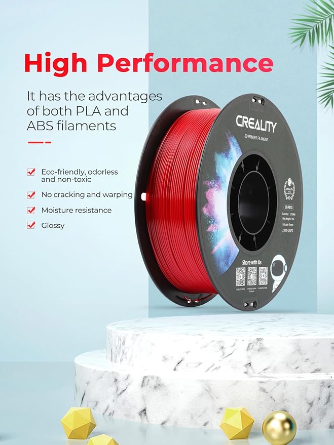 Creality Filament Space Dry Box Plus Bundle with PETG White, Black, Red, Transparent, 3D Printing Filament 1kg X 4 Spools - Image 6