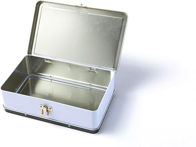 DAHO Metal Storage Box with Hinge for Office, School, Home, Makeup, Arts & Crafts and Accessories (Follow Your Heart) - Image 4