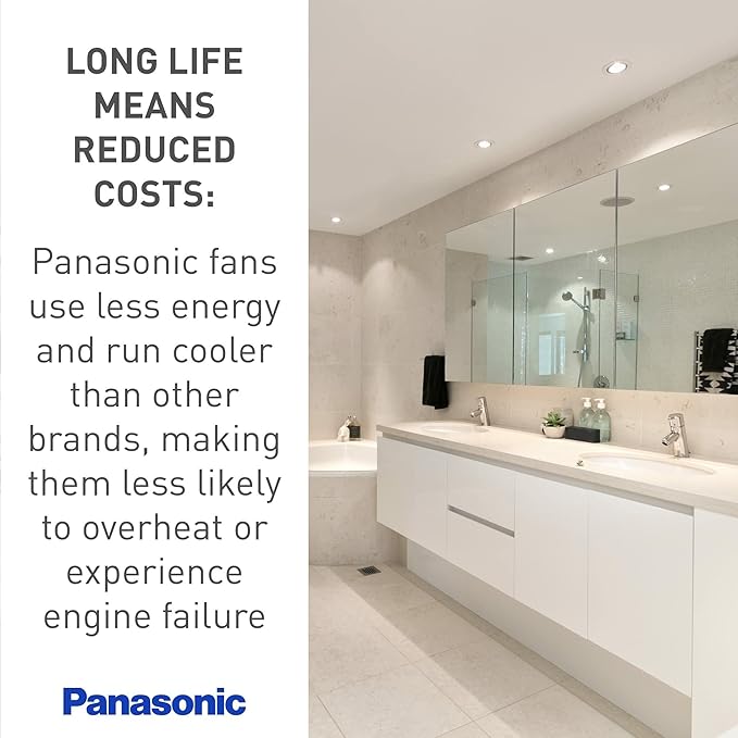 Panasonic WhisperCeiling Bathroom Exhaust Fan, 390 CFM, FV-40VQ4 - Image 6