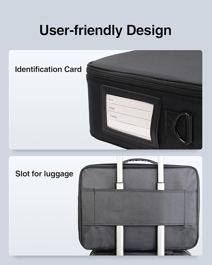 Luxtude Trading Card Storage Box w/Adjustable Dividers, Large Top Loader Card Storage w/Combination Lock, Baseball Sports Cards Case for 3"x4" 35pt Toploaders, MTG Carrying Case for Pokemon/TCG/YuGiOh - Image 8