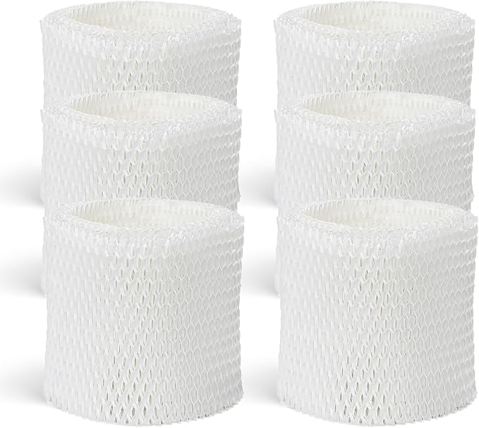 6 Pack Humidifier Filters HAC-504 Replacement for Honeywell Humidifier Filter, Filter A Humidifier Filter Replacement for HCM300/350/600/700 Honeywell Humidifier, White by BIHARNTHomeReplacement