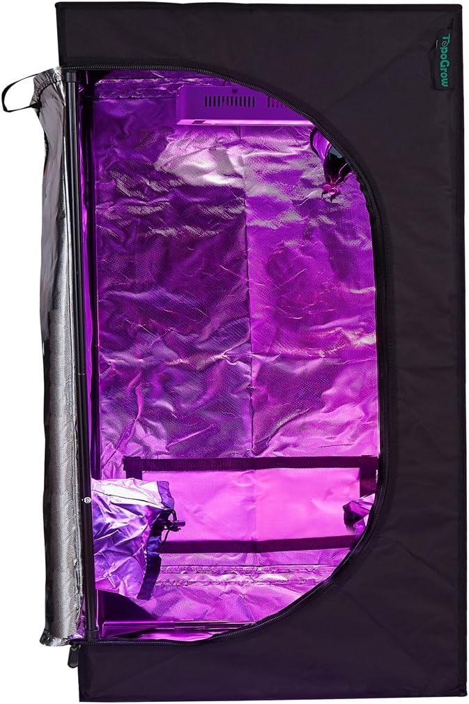 Hydroponic 24"X24"X48" Indoor Grow Tent Kit W/Analog Timer+Humidity Monitor+Bonsai Shear+5'X15' Net Treill+Grow Light Hangers for Indoor Plant Growing (24"X24"X48") - Image 2
