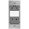TOPGREENER Humidity Sensor Switch, Dual Tech Humidity PIR Motion Sensor Switch for Separate Fan and Light Control, 500W, 3A, Neutral Required, TDHOS5, Gray by TOPGREENER