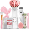 Colorfarm Facial Steamer Nano Ionic: Face Steamer Home Spa Kit Deep Cleaning Unclogs Pores Sinuses Inhaler with 8 Skin Care Tools - Self Care Gifts for Women (Deep Cleansing Facial Kit) by Colorfarm