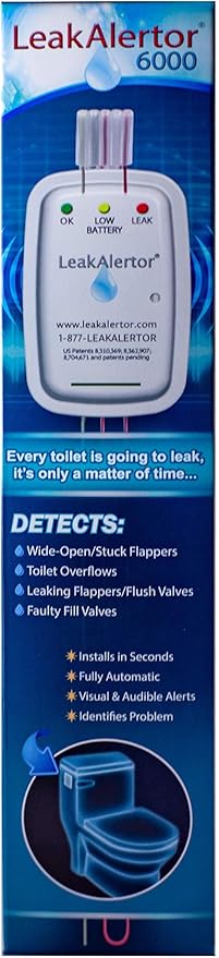 LeakAlertor 6000 Toilet Leak Detector – Installs in Seconds, No Tools Required / Detects Leaks, Running Toilets, and Other Problems That Cause High Water Bills / Visual & Audible Alerts - Image 5