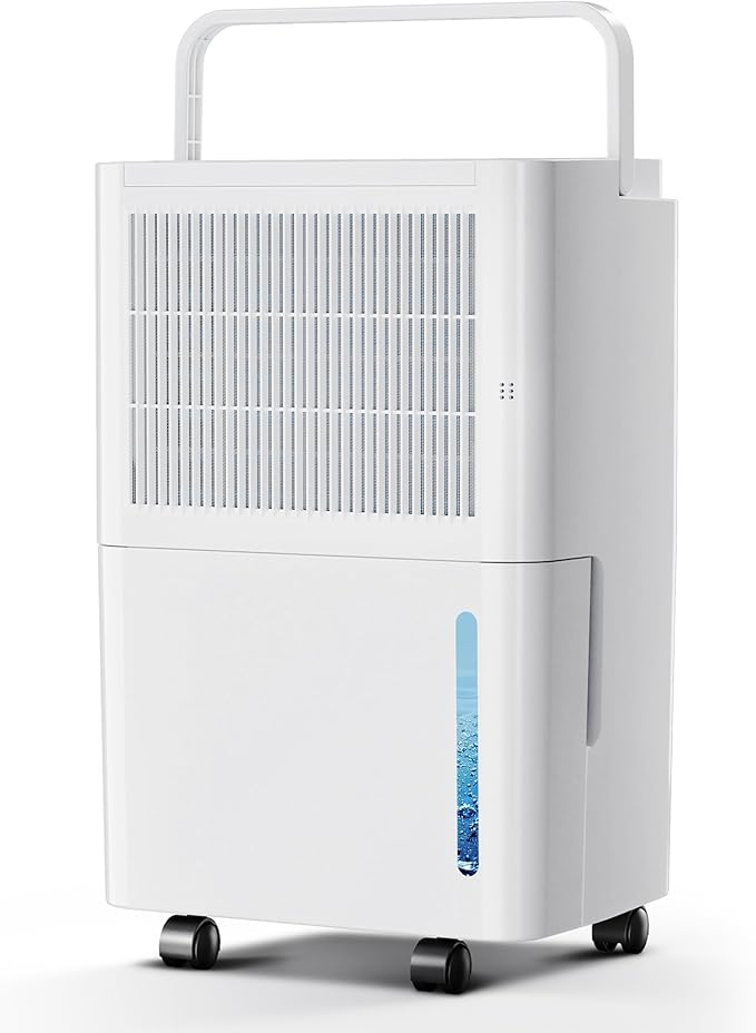 2,500 Sq Ft Portable Home Dehumidifier with Drain Hose, 74 OZ Water Tank, 24 Hr Timer, 3 Modes High Efficiency Compressor for Basement, Bedrooms, Bathrooms and Laundry Rooms by WATTSMART