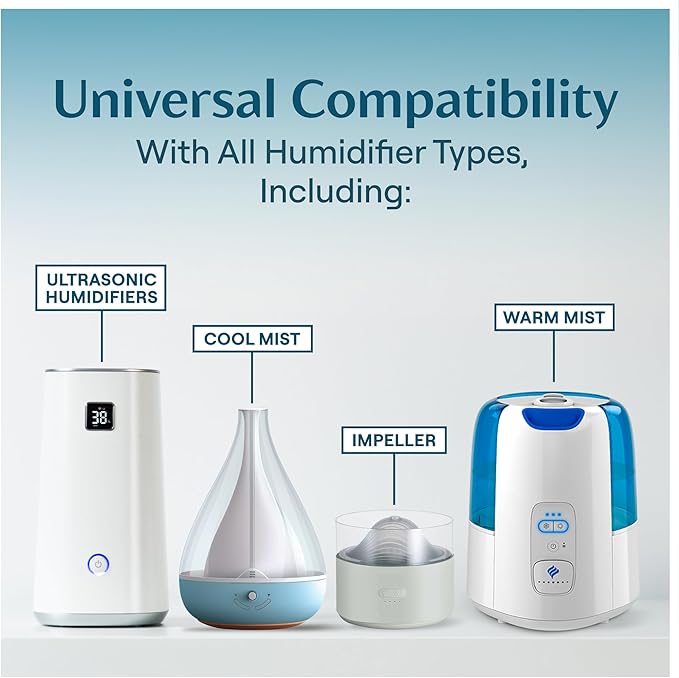 [2-Pack] Humidifier Drops for a Clean Tank - 400+ Uses - Food Grade Humidifier Cleaner - Slows Residue Accumulation and Scaling - Made in USA - Humidifier Water Treatment Cleaning Solution - Image 5