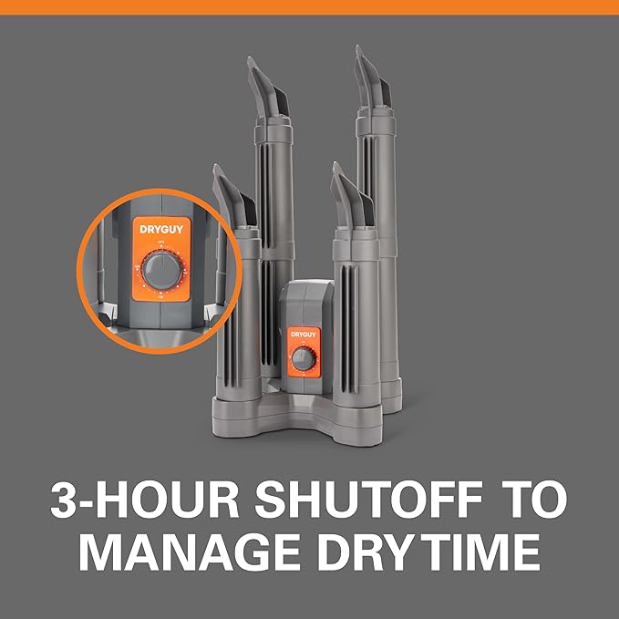 DryGuy Two-Pair Boot Dryer, Fast Convection & Forced Air Drying for Boots, Quiet, Compact Design, Odor Control with Optional Scent Pods, Dries 2 Pairs of Boots Simultaneously, Home or Garage Use - Image 7
