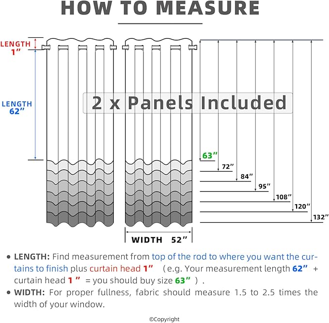 DIVA EN CAMINO DEC Outdoor Patio Curtain Waterproof Darkening Thermal Insulated Indoor Curtains for Bedroom, Porch, Living Room, Pergola, Cabana, W52 x L95, Camel Brown, Set of 2 Panels - Image 6
