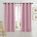 NICETOWN Blackout Curtain Blind for Bedroom, Single Panel, W42 x L45 inches, Rouge Pink, Thermal Insulated Grommet Blackout Room Darkening Drape/Drapery by NICETOWN