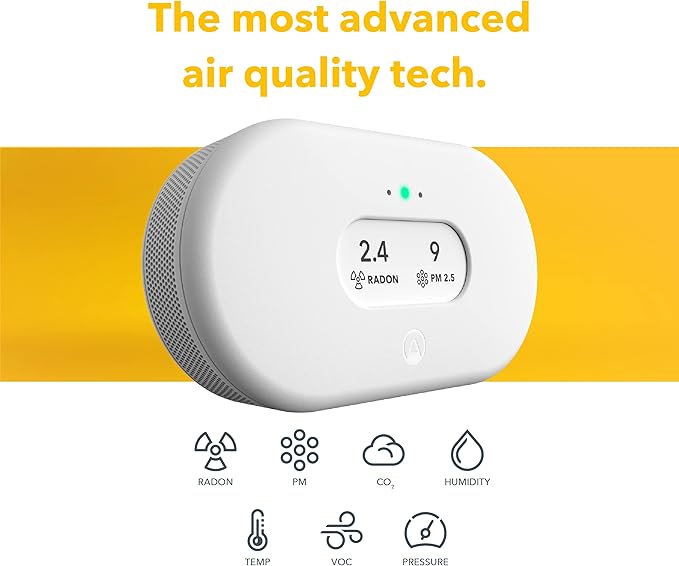 Airthings 2960 View Plus - Battery Powered Radon & Air Quality Monitor (PM, CO2, VOC, Humidity, Temp, Pressure) - Image 7