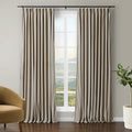 TWOPAGES Luxury Velvet Curtain Pinch Pleated Light Khaki Curtain 102 inch Long Thermal Insulated Blackout Drapes for Bedroom Living Room Indoor Window (1 Panel,Light Khaki,40Wx102L) by TWOPAGES