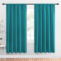NICETOWN Peacock Blue Blackout Curtains Panels for Window, Thermal Insulated Rod Pocket Blackout Drapes/Draperies for Living Room (2 Panels, W52 x L72 inches) by NICETOWN